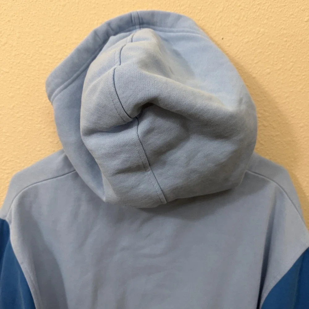Odd Future Colorblock Hoodie Blue Cream Pink Embroidered Logo Mens Medium